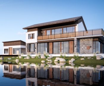 New Chinese Style Appearance Of Commercial Building-ID:216407065