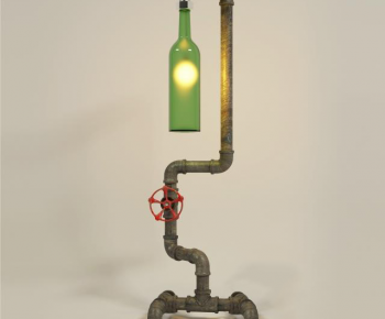 Industrial Style Floor Lamp-ID:735327013