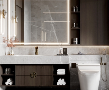New Chinese Style Bathroom Cabinet-ID:100760567