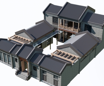 Chinese Style Residential Building-ID:355295909