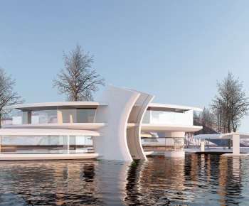 Modern Architecture Of Artistic Style-ID:484327085