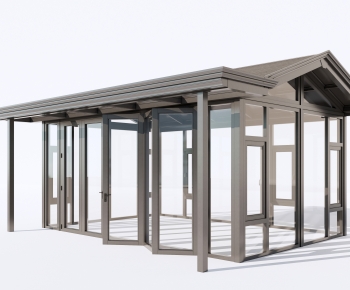 Modern Glass Sunshine Room-ID:255820997