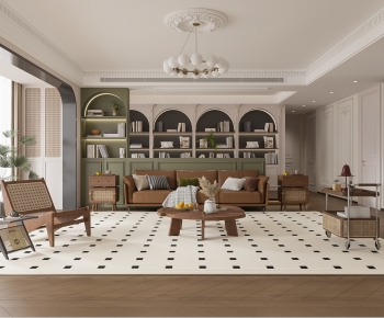 French Style A Living Room-ID:995481018