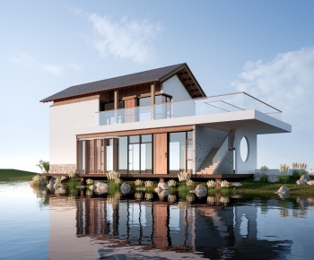 New Chinese Style Appearance Of Commercial Building-ID:401360996