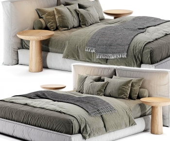 Modern Double Bed-ID:460938939