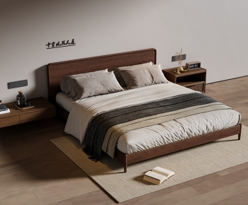 Modern Double Bed-ID:371592041
