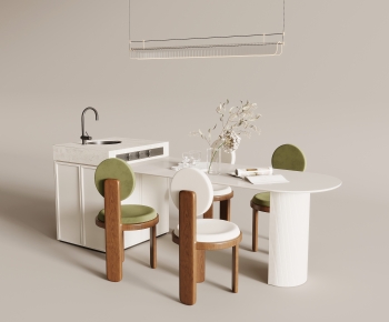 French Style Dining Table And Chairs-ID:178715942