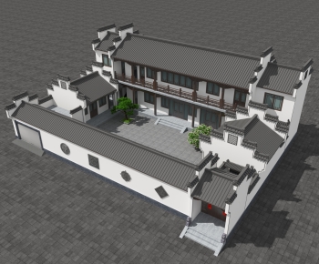 New Chinese Style Residential Building-ID:368911983