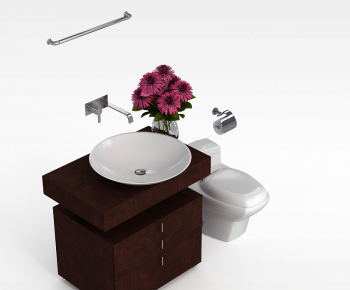 New Chinese Style Bathroom Cabinet-ID:757987982