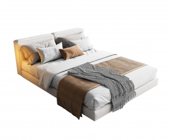 Modern Double Bed-ID:860650066