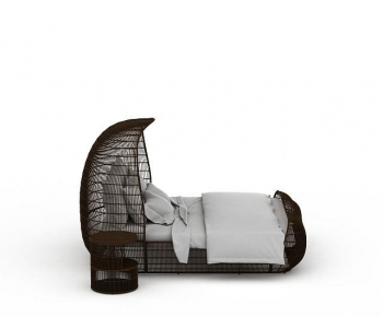Modern Double Bed-ID:947824957