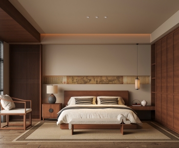 New Chinese Style Bedroom-ID:768928058