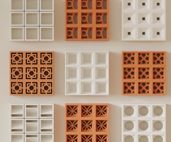 Modern Cement Brick Screen Partition-ID:579844956
