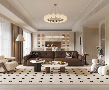 French Style A Living Room-ID:425590048