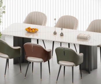 Modern Dining Table And Chairs-ID:129890923