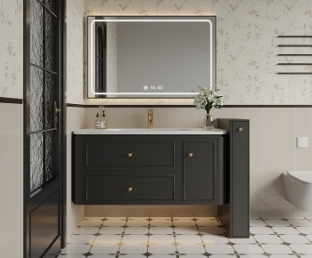 French Style Bathroom Cabinet-ID:921367885