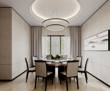 New Chinese Style Dining Room-ID:615940095