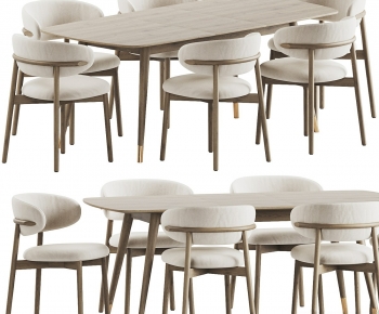 Modern Dining Table And Chairs-ID:865474949