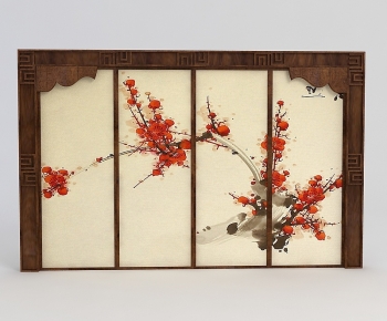 Chinese Style TV Wall-ID:128787049