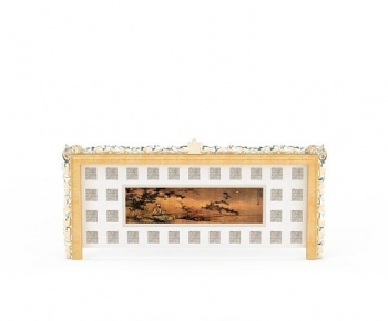 Chinese Style TV Wall-ID:506614922