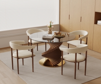 Modern Dining Table And Chairs-ID:471904043