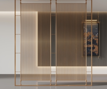 Modern Metal Screen Partition-ID:902585034