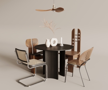 French Style Dining Table And Chairs-ID:377758986