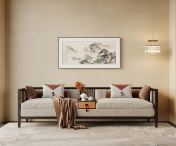New Chinese Style A Sofa For Two-ID:861943018