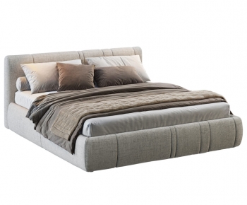 Modern Double Bed-ID:255506999