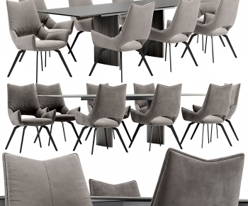 Modern Dining Table And Chairs-ID:559231046