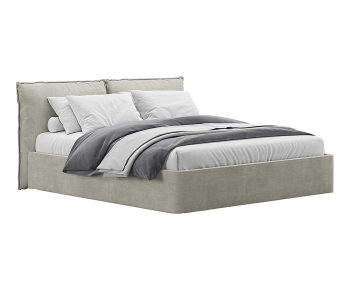 Modern Double Bed-ID:629311081