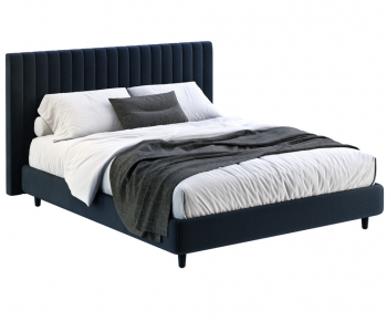 Modern Double Bed-ID:804163932