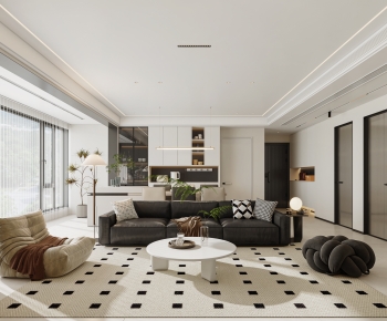 Modern A Living Room-ID:275867947