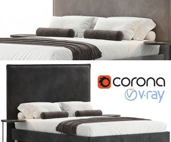 Modern Double Bed-ID:749989997