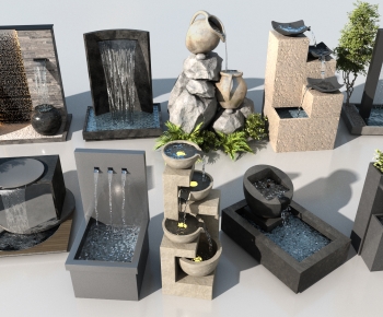 Modern Rockery Waterscape-ID:946713928