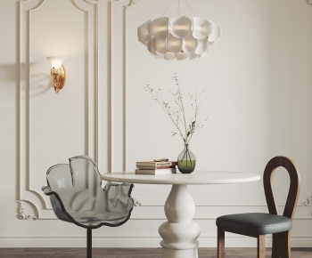 French Style Dining Table And Chairs-ID:812509062