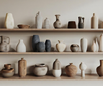 Wabi-sabi Style Clay Pot-ID:891773945
