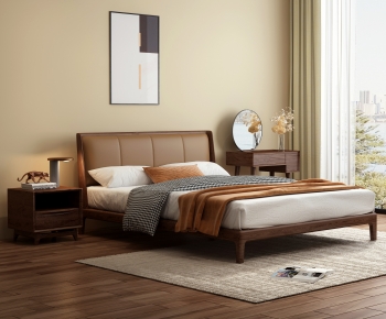 Modern Double Bed-ID:261131054