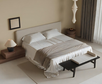 Modern Double Bed-ID:604986914