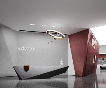 Modern Office Reception Desk-ID:327878952
