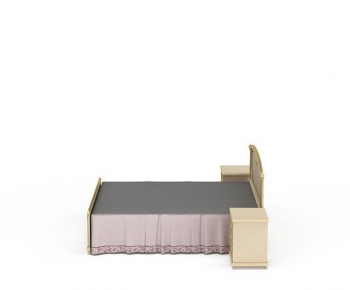 Simple European Style Double Bed-ID:540158996