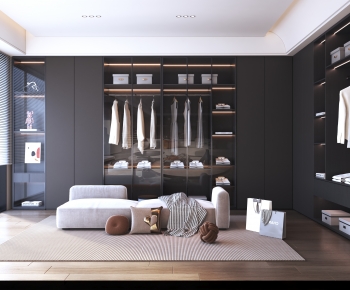 Modern Clothes Storage Area-ID:936553963