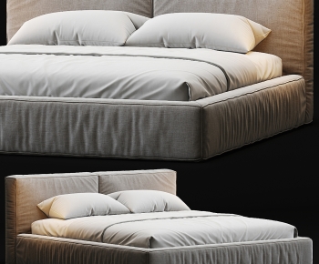 Modern Double Bed-ID:464854965