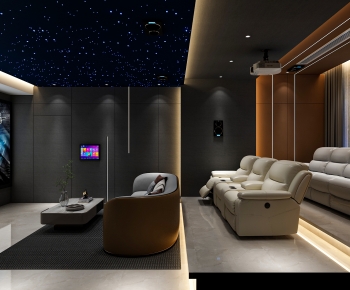 Modern Audiovisual Room-ID:153728013