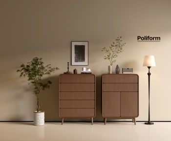 poliform现代中古风实木斗柜组合-ID:503268009