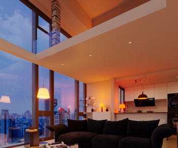 Modern A Living Room-ID:697776087