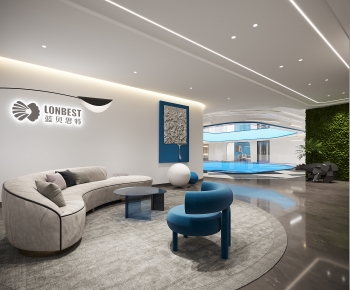Modern Office Reception Desk-ID:201873065