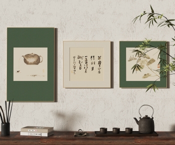 新中式宋式美学装饰挂画组合-ID:455000488