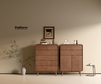 poliform现代中古风实木斗柜组合-ID:926162968