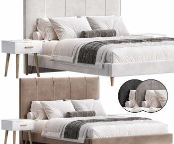 Modern Double Bed-ID:403307915
